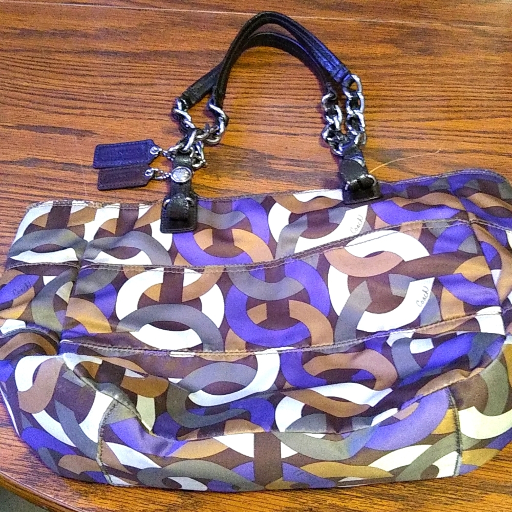 Coach Madison graffic east west tote